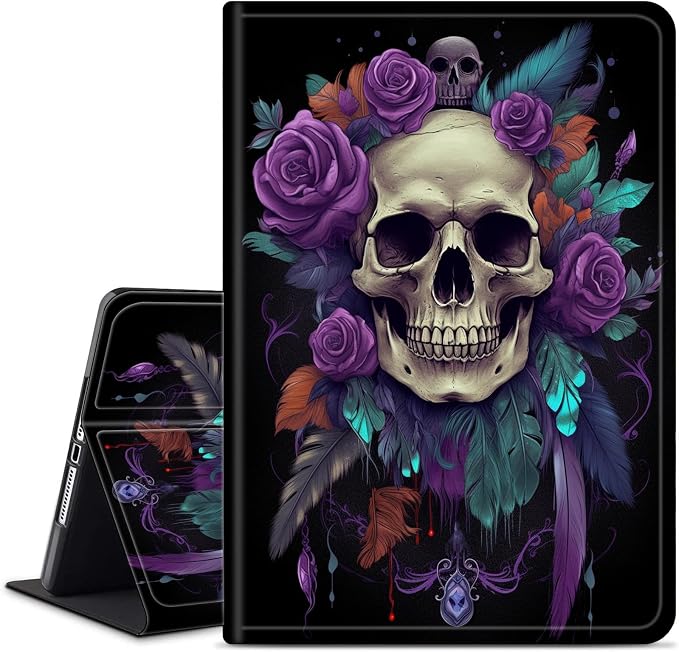 Case for 7 All-New Kindle Paperwhite (12th Generation 2024) and Kindle Colorsoft Signature Edition CoverSlim PU Leather Smart Cases with Auto Wake/Sleep-Black Cat Night Sky
