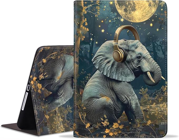for iPad mini 7 (A17 Pro) 2024 Case/iPad mini 6 2021 Case Adjustable Stand Auto Wake/Sleep Smart Leather Cover for iPad mini 7th/6th Generation 8.3 Inch Sloth