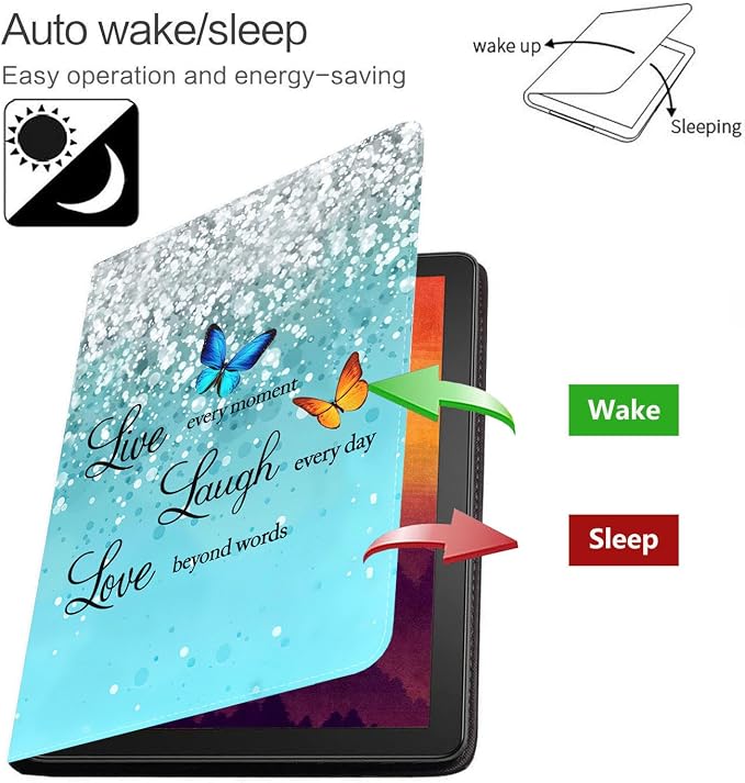 Case for Samsung Galaxy Tab S10 Lite/ S10 FE/ S9 FE 5G 10.9 Inch/ S9 11 Inch - Slim PU Leather Folding Stand Folio Cover with Auto Sleep/Wake American Flag &amp Bullets