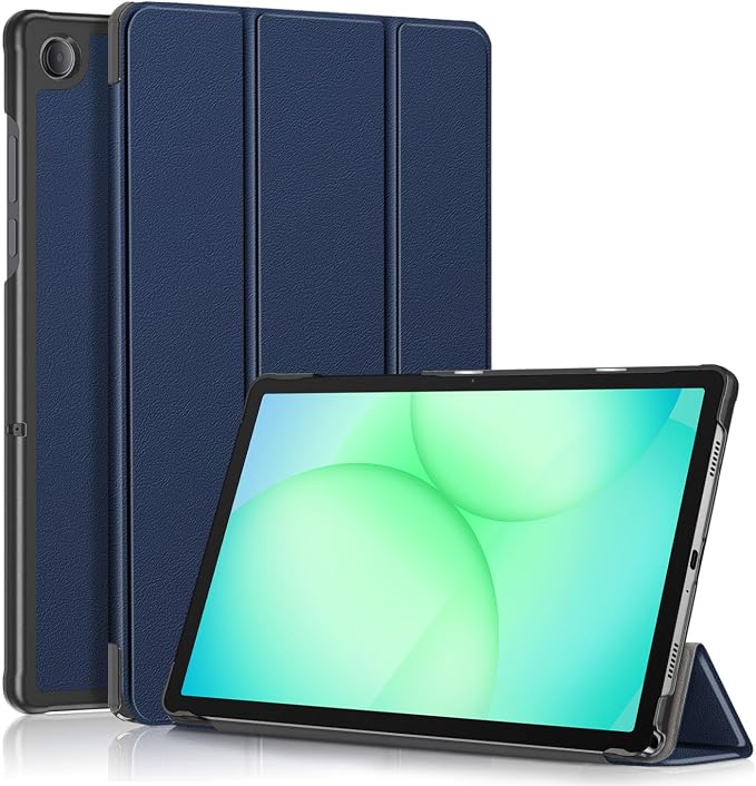 Gylint Folding Folio Stand Case for Galaxy Tab A11+ Plus/A9+ Plus 11 Inch Ultra-Thin PU Leather Smart Cover with Auto Wake/Sleep Black