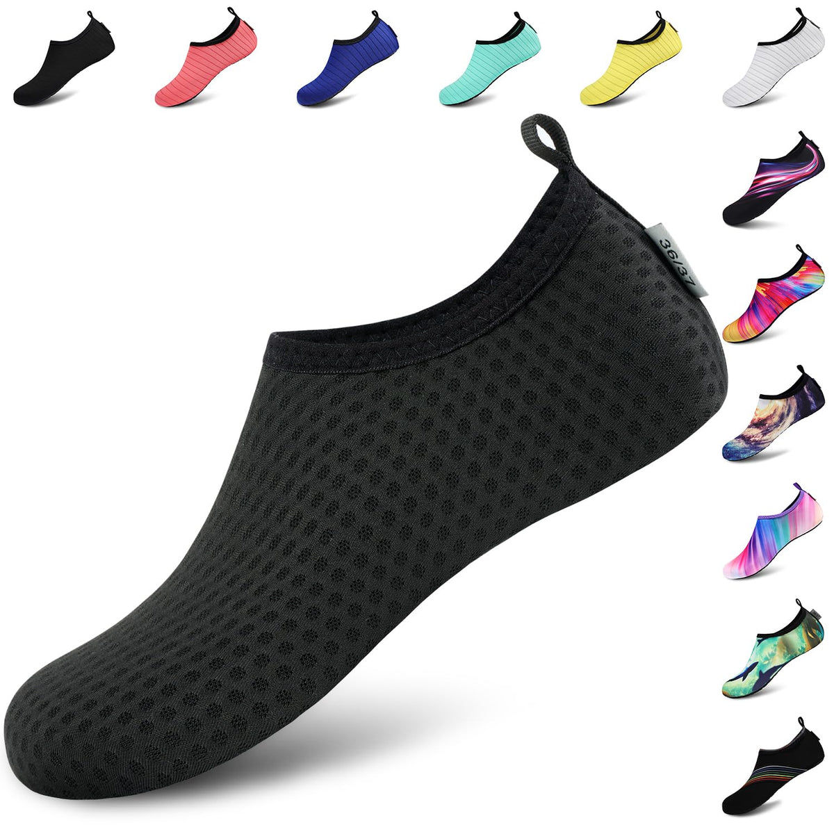 VIFUUR Water Sports Unisex Shoes Black Xue - 9-10 W US / 7.5-8.5 M US (40-41)