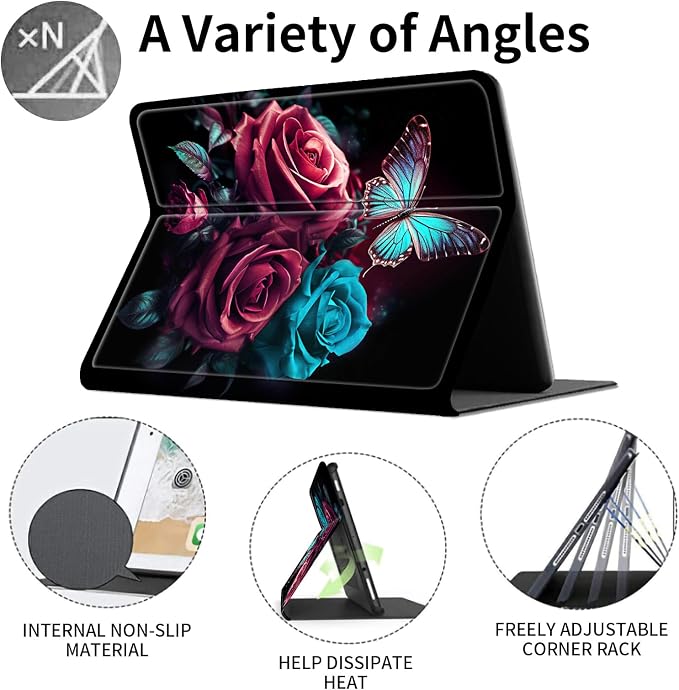 Case for 7 All-New Kindle Paperwhite (12th Generation 2024) and Kindle Colorsoft Signature Edition CoverSlim PU Leather Smart Cases with Auto Wake/Sleep-Black Cat Night Sky