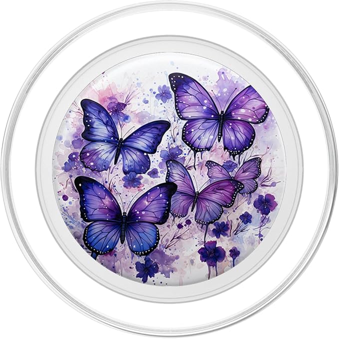 Butterfly Aesthetic Purple Butterflies Nature Blue PopSockets Adhesive PopGrip