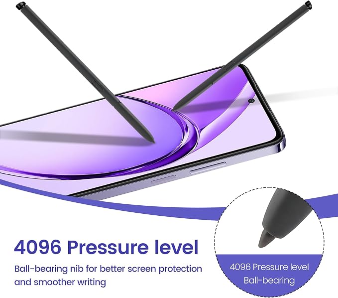 Galaxy S26 Ultra Pen Replacement4096 PressureBlack | 4096 pressuretilt controlpalm rejectionshortcut buttoneraser functionsmooth writingNo Bluetooth