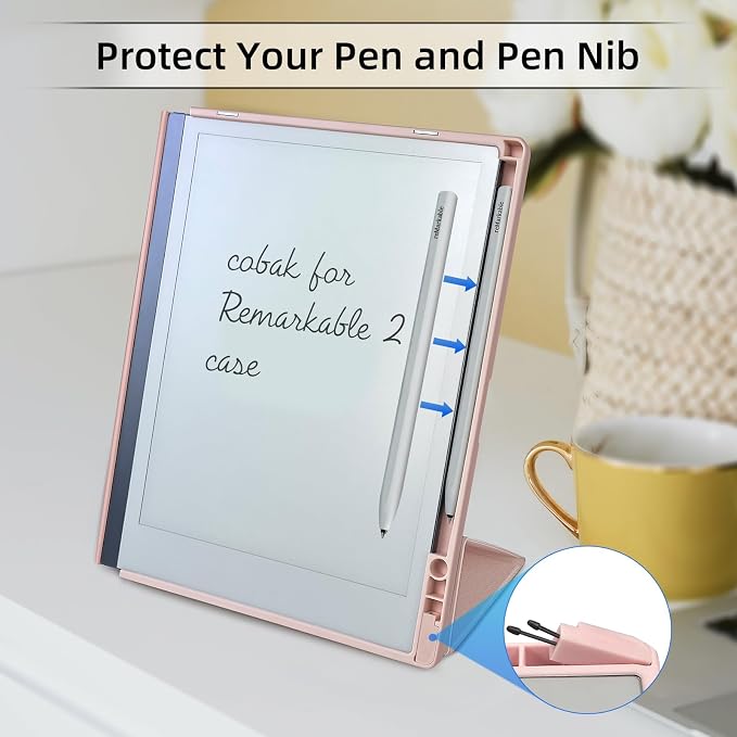 Case for 10.3 Remarkable 2 Tablet with Pen Holder and Multi-Angle Foldable Stand Feature Compatible with Remarkable 2 Paper Tablet 10.3 2020 Released