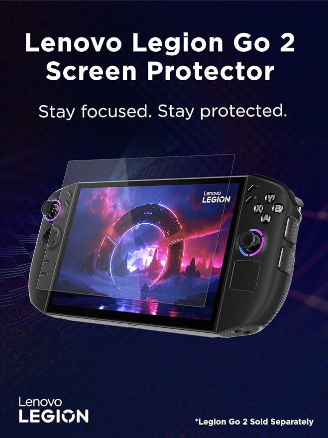 Lenovo Legion Go Screen Protector - Ultra-Thin 0.33mm Protective Glass with 9H Hardness - Guards Against Drops Scratches and Scrapes - Easy Application High Transparency