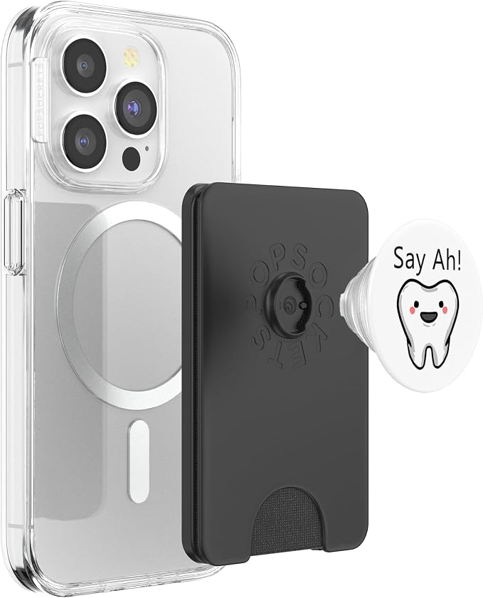 Say Ah! Smiling tooth Cute Dental Orthodontist Dentist Gift PopSockets Adhesive PopGrip