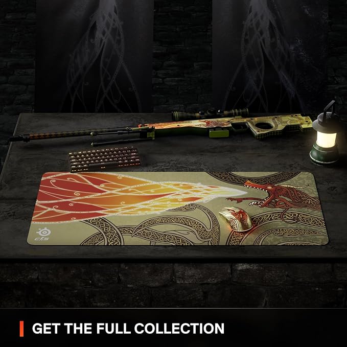 SteelSeries Wireless Gaming Mouse CS2 Dragon Lore Edition — Counter-Strike — 2.4GHz & Bluetooth — 18K DPI TrueMove Air Optical Sensor — Up to 200 HR Battery — 80M Click Durability