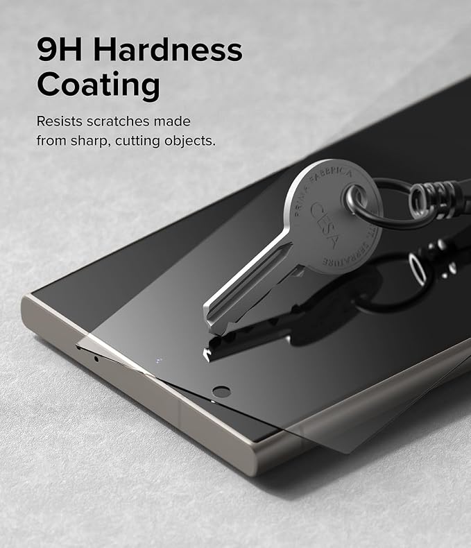Ringke for Samsung Galaxy A35 5G Screen Protector [Easy Slide 2 Pack] | Easy Installation with Alignment Tool Case Friendly Premium 9H Hardness Tempered Glass