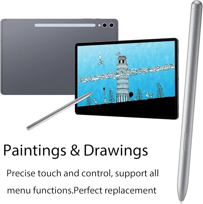 Galaxy Tab S10 FE S Pen for Samsung Galaxy Tab S10 FE Plus Stylus Pen Replacement for Samsung Galaxy Tab S10 FE Stylus S Pen + Free 5 Tips (Black)