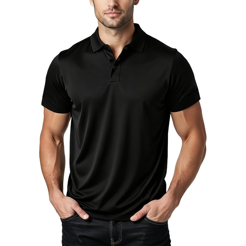 Polo Shirts for Men: Quick Dry Moisture Wicking High Elasticity Convenient Slim Fit Polo Runs Small Green