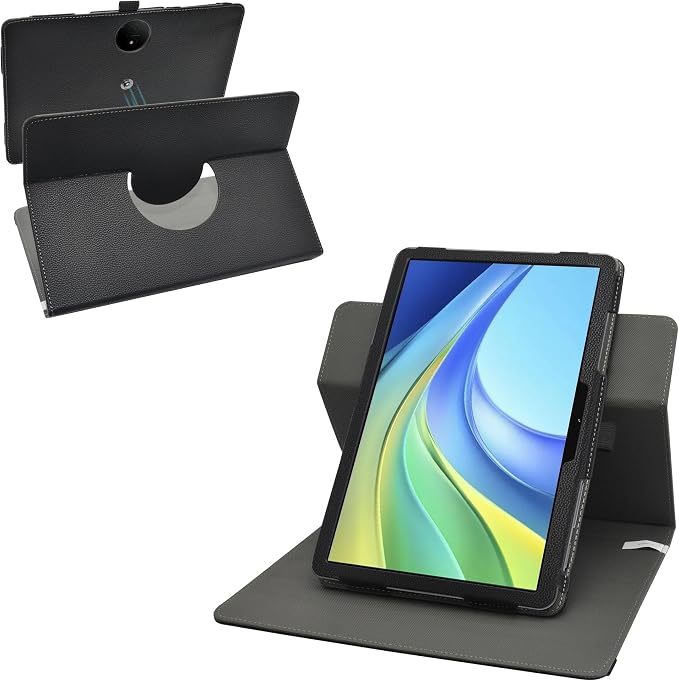 MAMA MOUTH for TCL NXTPAPER 14 Case360 Degree Rotary Stand with Cute Pattern Cover for TCL NXTPAPER 14 14.3 Tablet caseBlack