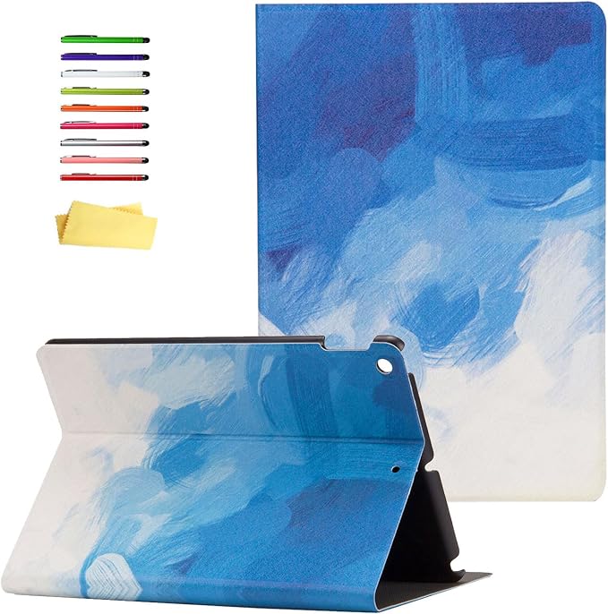 for iPad Air 3 10.5 inch Case 2019 (3rd Generation) &amp iPad Pro 10.5 2017 Cover with Stand/Pencil Holder/Pockets [Auto Sleep/Wake] Magnetic Smart PU Leather Cover Pink Mermaid Tail Scale