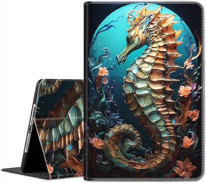 Case for iPad Pro 11 Inch 2022/2021/2020/2018 iPad Air 5th / 4th Gene 10.9 Inch (2022/2020) - Slim Fit Standing Cover with Auto Sleep/Wake，Astronaut Guitar