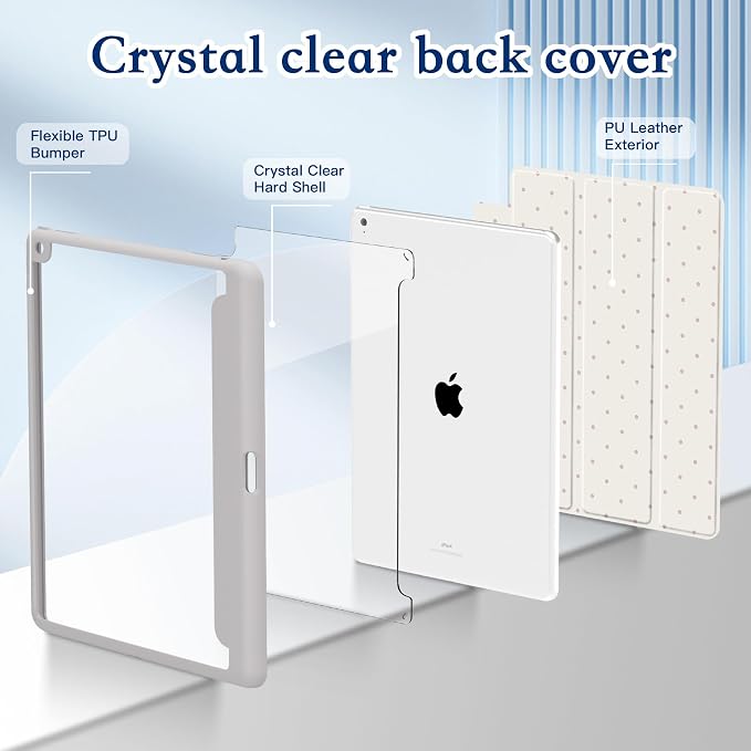 CISSOOK Compatible with iPad 9th/ 8th/ 7th Generation Case 10.2 Inch (2021/2020/2019 Release) Protective Shell with Pencil Holder Astronaut