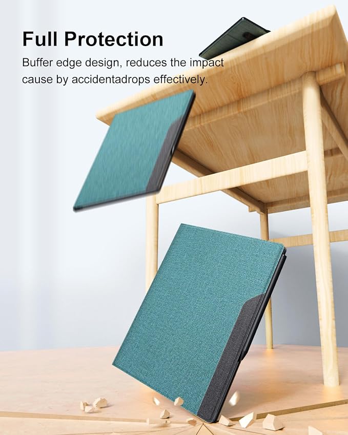 Case for Remarkable 2 Paper Tablet 10.3 2020 Released Fabric Folio Cover with Pen Pocket Stable Stand Design Black &amp Light Cork (Exclusive Templates Provided)