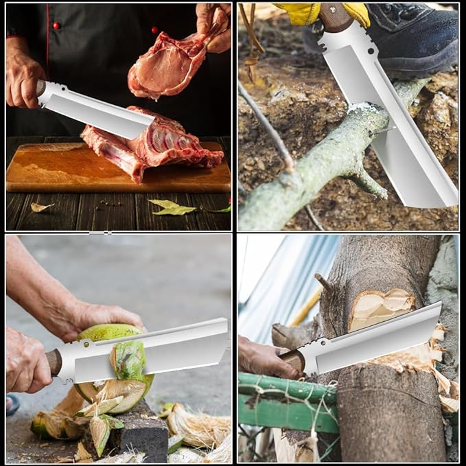 Survival Machete with Sheath for Cutting Trees, for Yard Work and for Bushcrafting Machetes Sickle Heavy Duty Machete for clearing Brush Garden Tools Construction Blade