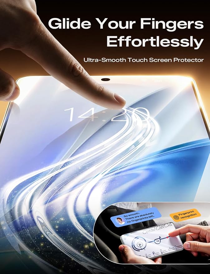 MAGIC JOHN 2 Pack 3rd Gen Screen Protector for Samsung Galaxy S26 | One-Pull Easy Install Smooth Touch Auto-Align Screen Support Fingerprint Unlock 9H Glass Anti-Scratch