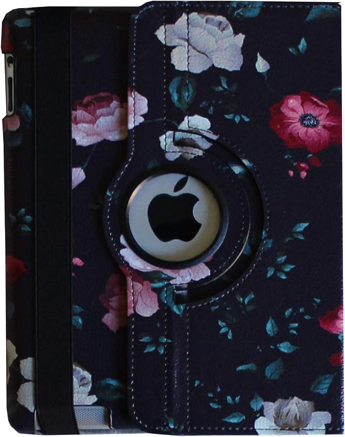 Case for iPad Air 2 Rotating Stand Smart Case Cover Magnetic Auto Wake Up/Sleep for A1566 A1567 MGLW2LL/A MH0W2LL/A MGL12LL/A MH2V2LL/A MH2W2LL/A MH2U2LL/A (Black)