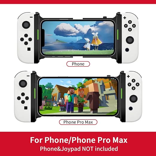 DUEQID Switch Joy Con Holder Grip for iPhone Black