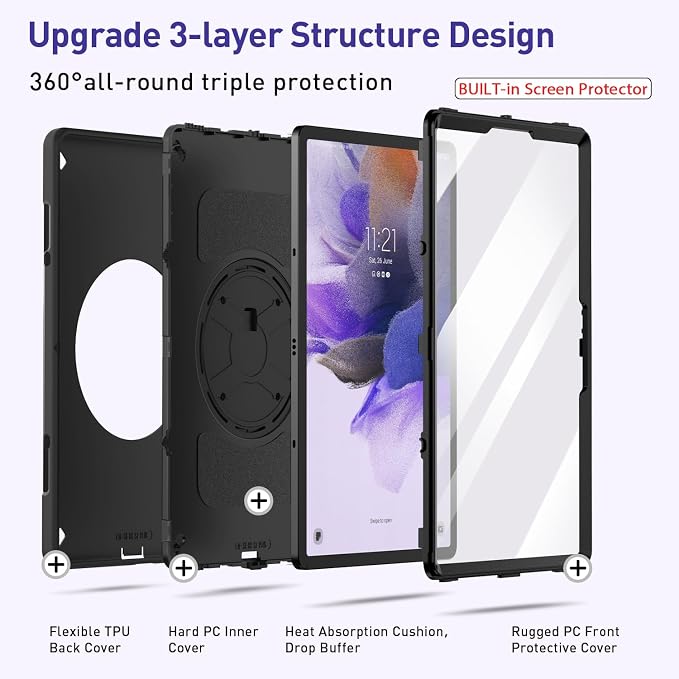 Miesherk STOCK Case for Tab S11 Ultra/S10 Ultra/S9 Ultra/S8 Ultra 14.6 INCH