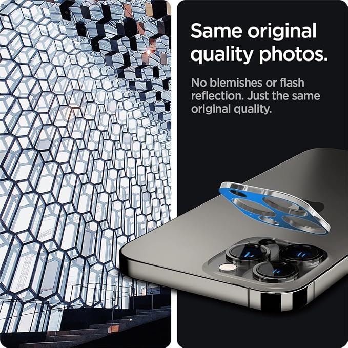 Spigen Camera Lens Screen Protector [GlasTR Optik] Designed for iPhone 13 Pro Max (2021) / iPhone 13 Pro (2021) - Clear [2 Pack]… | GlasTR EZ Fit Optik Pro 9H+ Tempered glass Scratch resistant Auto