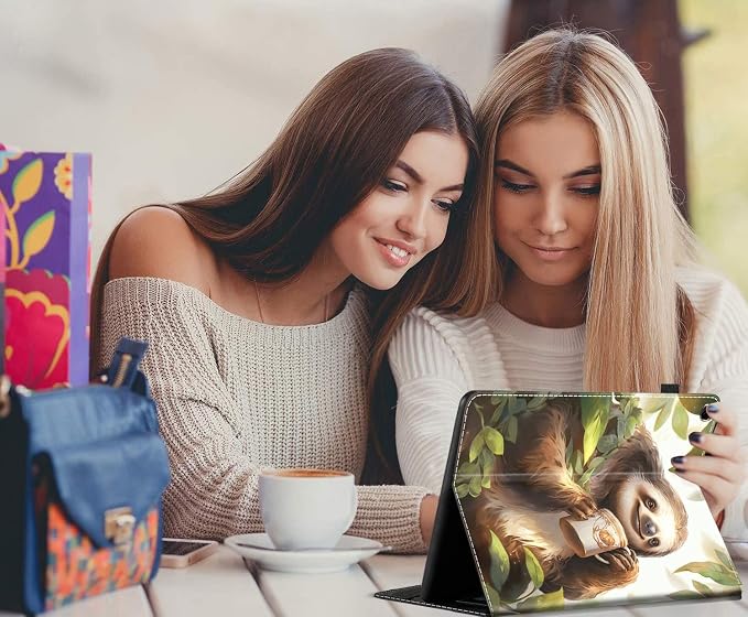 Case for All-New Amazon Fire HD 10 and 10 Plus Tablet (13th/11th Generation 2023/2021 Release) 10.1 Multi-Angle Smart Stand Cover Auto Sleep/Wake Skull and Fire