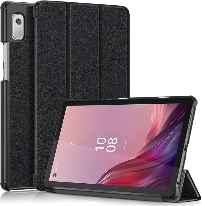 Epicgadget Case for Nook 9 Lenovo Tablet (2024) / Lenovo Tab M9 (TB-310FU 2023 Released) 9 Inch Display Tablet - Slim Lightweight Trifold Shell Stand Cover Case + 1 Random Stylus (Black)