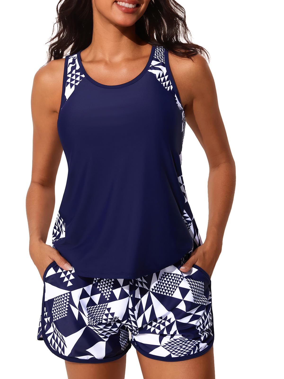 Summer Mae Plus Size Tankini Swimsuits for Women Tummy Control Bathing 2026