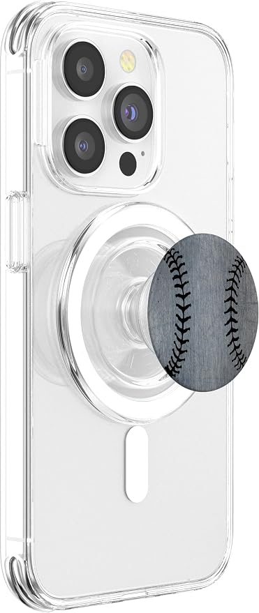 Baseball Scratched Design Phone Grip for Men and Boys PopSockets Adhesive PopGrip