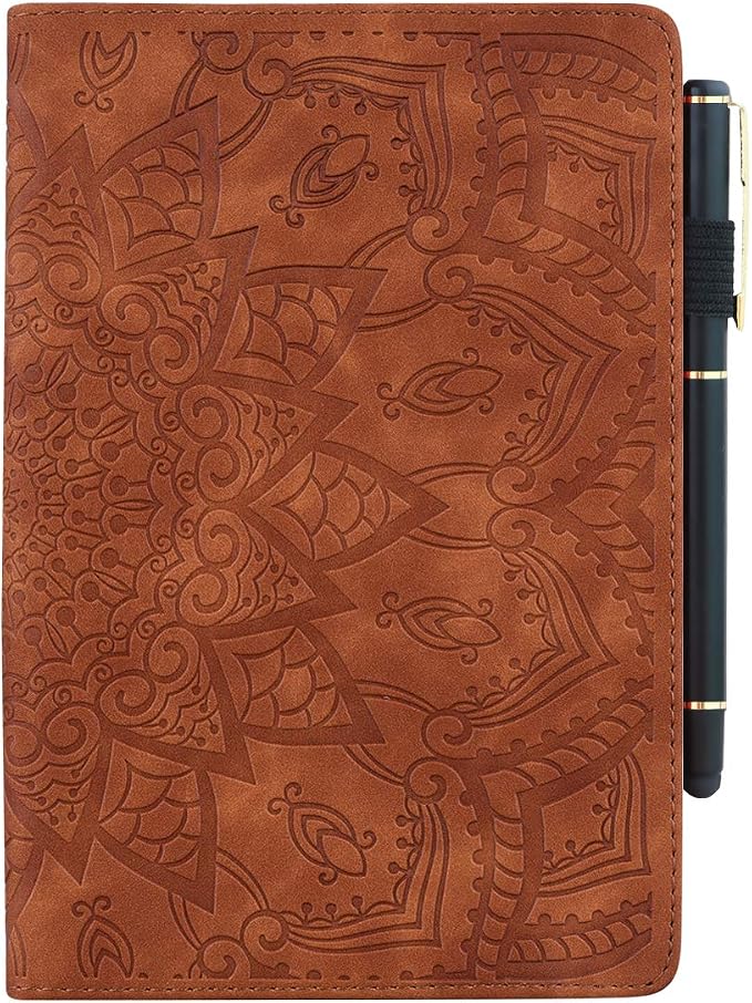 Fire HD 8 Case Slim Folding Stand Auto Wake/Sleep Wallet Case with Cards/Cash Holder for Amazon Fire HD 8(8th/7th/6th Gen 2018/2017/2016 Release)-Black