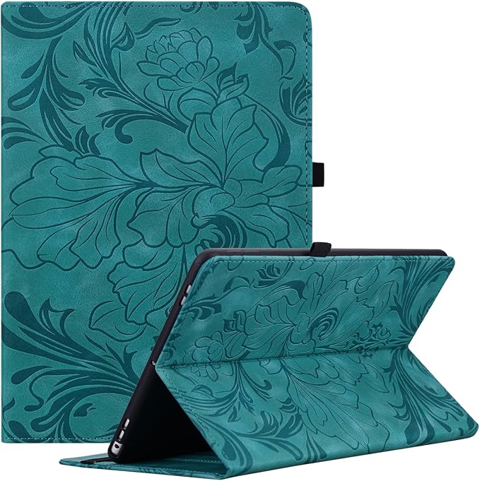ALILANG Case for Samsung Galaxy Tab A7 10.4-Inch 2022/2020 (SM-T500/ T503/ T505/ T507/T509) Multi-Angle Viewing Protective Tablet Cover with Folding Stand &amp Pencil Holder -Blue