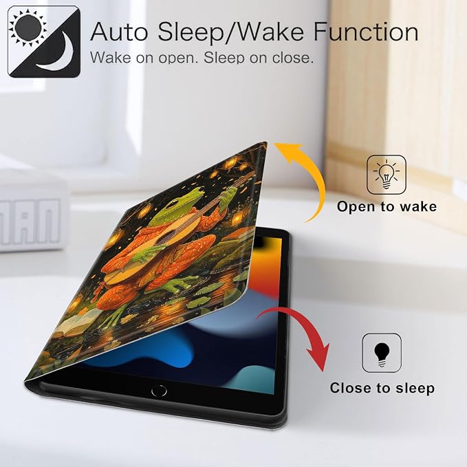 for iPad 11th Generation (A16 2025) 11 / iPad 10th Gen 10.9 2022 Case 360° Rotating PU Leather Stand Cover with Auto Sleep/Wake Shockproof TPU Backl Two Dragons Fighting
