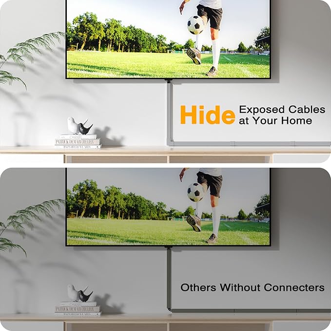 Delamu 157in Delamu Cord Hider Wall for Wall Mounted TV, Wire Hider Kit