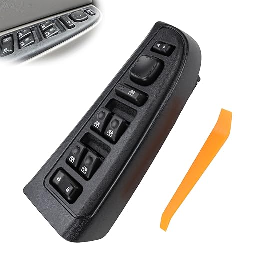 Flecto 15883323 Master Power Window Switch & Bezel Driver Side Compatible with 2003-2007 Chevy Avalanche/Silverado/GMC Yukon/Cadillac Escalade