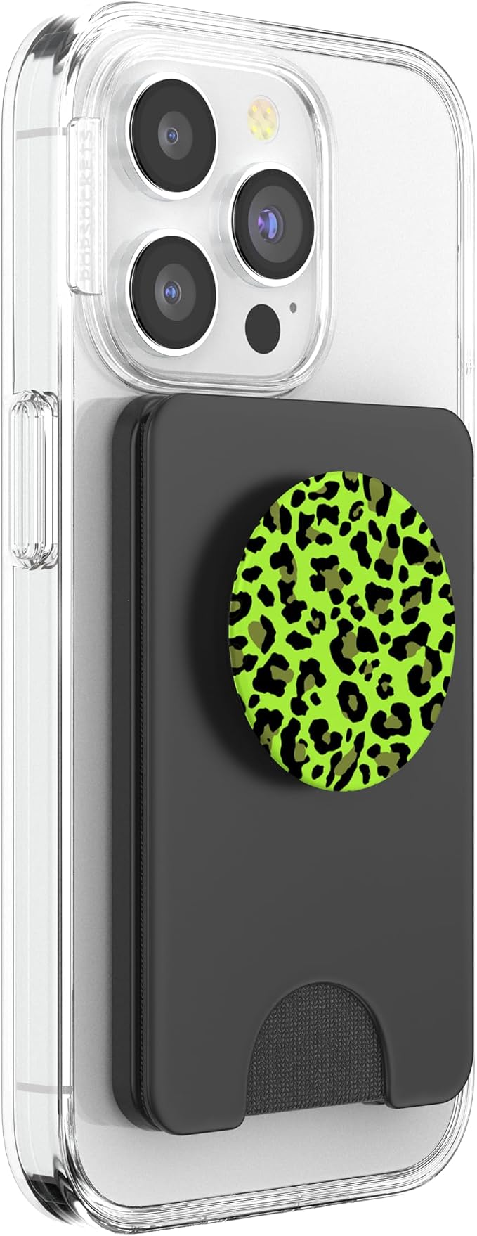 Leopard Print Stylish Cheetah Pattern Summer Cool Lime Green PopSockets Adhesive PopGrip