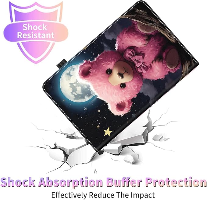 Case for All-New Amazon Kindle Fire HD 8 &amp 8 Plus Tablet (12th Generation/10th Generation 2022/2020 Release) 8 Durable Shockproof Protective Cover，Pug Weightlifting