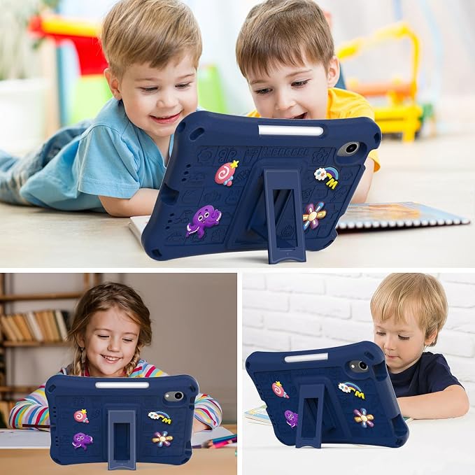 Case for iPad 10.2 Inch 2021/2020/2019/ iPad Pro 10.5 Inch/Air 3rd Gen (2019) Shoulder Strap Kickstand Children Friendly Anti-Scratch Shockproof Case Lightpurple