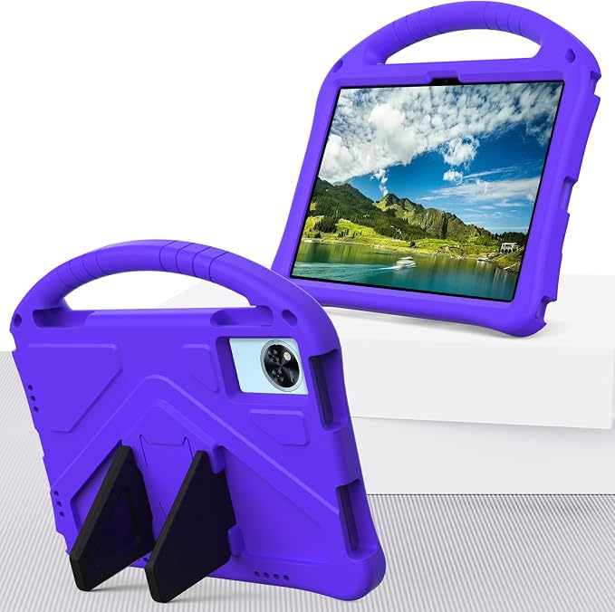 YRH Kids Case for Lenovo Idea Tab 11 inch Tablet 2025 Model TB336FU EVA Shockproof with Stand Handle Black
