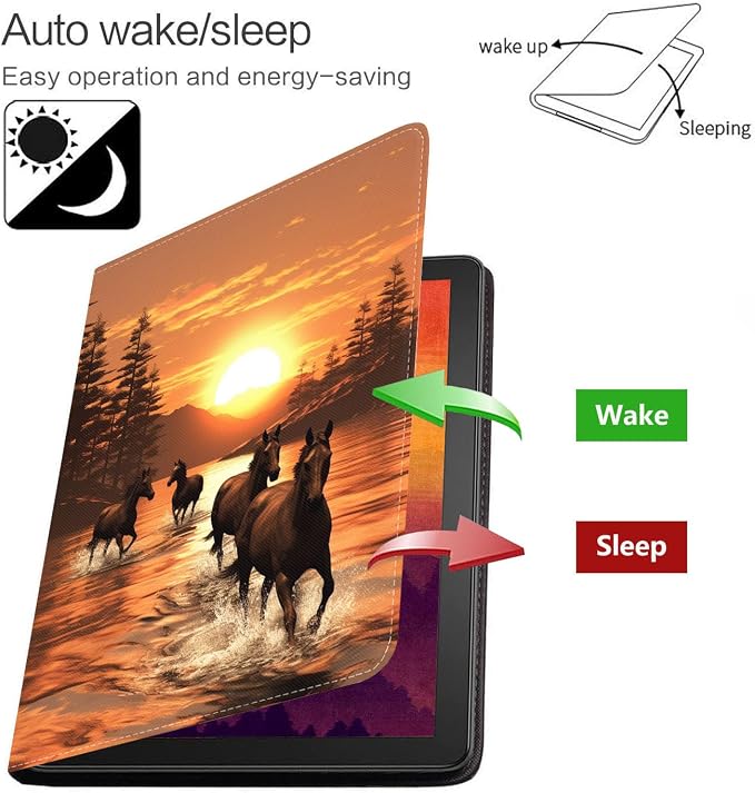 Case for Samsung Galaxy Tab S10 Lite/ S10 FE/ S9 FE 5G 10.9 Inch/ S9 11 Inch - Slim PU Leather Folding Stand Folio Cover with Auto Sleep/Wake - African American Girl