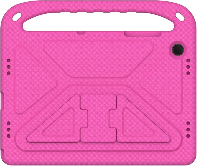 Galaxy Tab A9+ Case Kids Friendly EVA Rubber Stand Handle Grip Shockproof Protective Lightweight Cute Case Cover for Galaxy Tab A9 Plus 11 SM-X210 X215 X217 - Black