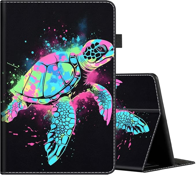 Case for All-New Amazon Fire HD 10 and 10 Plus Tablet (13th/11th Generation 2023/2021 Release) 10.1 Multi-Angle Smart Stand Cover Auto Sleep/Wake Skull and Fire