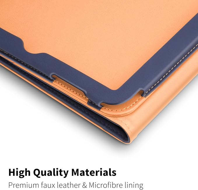 PU Leather Case for iPad A16 11th Gen 11 Inch for iPad 10th Gen CaseBlack | iPad 11/10.9 Inch 2025/2022 Cover with Pencil Holder Multi-Angle Stand Document Pocket and Auto Sleep/Wake