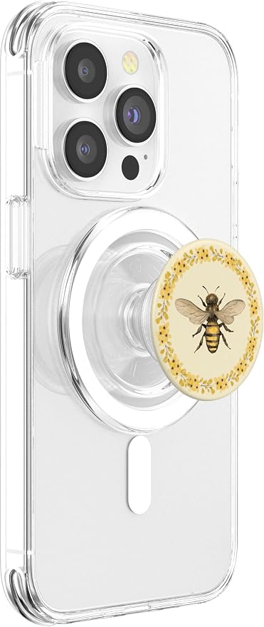 Cute Yellow Bee Bumblebee Honey Aesthetic Flower Beekeeper PopSockets Adhesive PopGrip