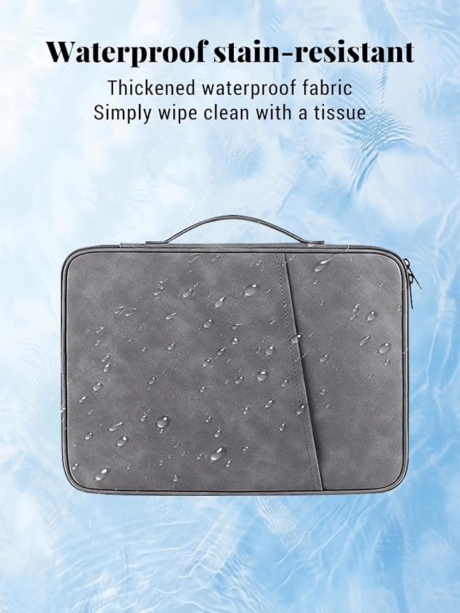 for XPPen Magic Drawing Pad 12.2 Inch Tablet Sleeve Carrying Case with Handle Water-Resistant Double-Layer Design Black