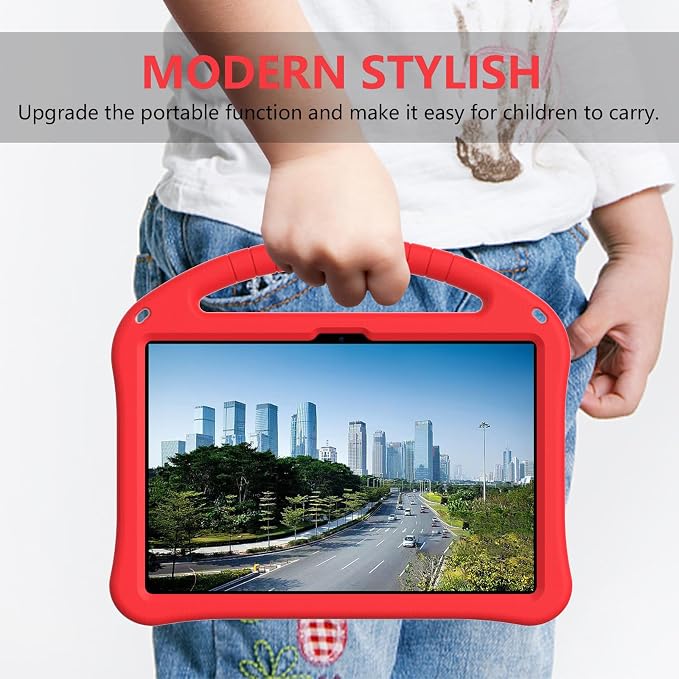 YRH Kids Case for Lenovo Idea Tab 11 inch Tablet 2025 Model TB336FU EVA Shockproof with Stand Handle Black