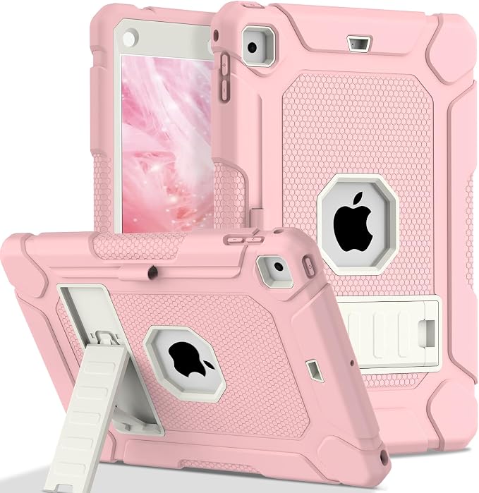 LTROP Case for iPad 6th 5th Generation (9.7 inch 2018/2017) Shockproof Protective iPad 9.7 Case with Built-in Stand/Pencil Holder for iPad 6th/5th Gen Air 2 Black