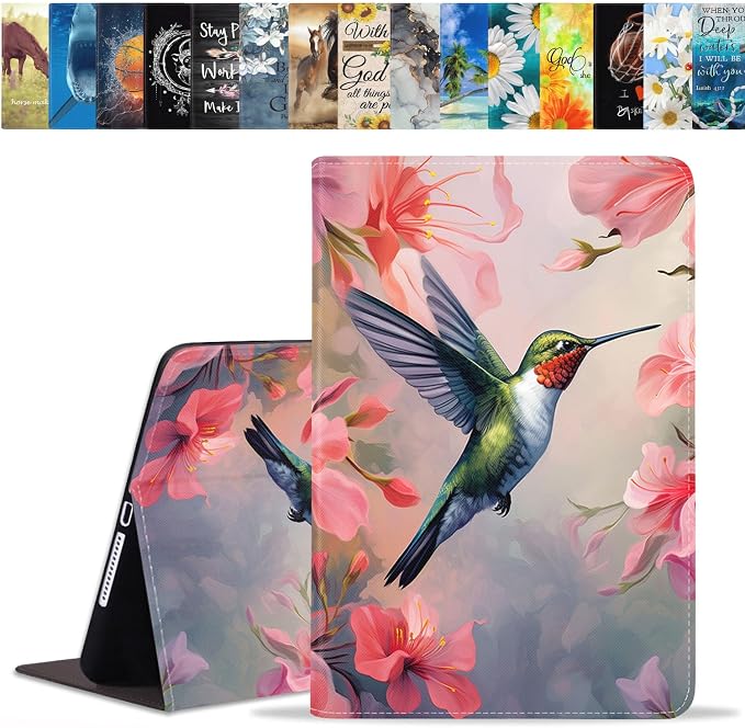 Case for Samsung Galaxy Tab A 8.0 2019 (SM-T290/T295/T297) Slim Lightweight PU Leather Stand Cover with Auto Wake/Sleep for Galaxy Tab A 8.0 Inch Abstract Watercolor Art Dogs