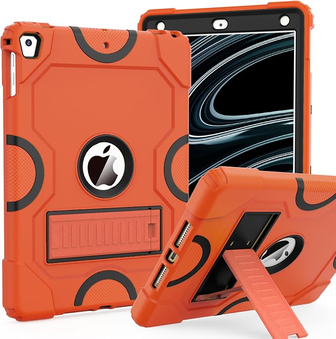 ZoneFoker Case for iPad 6th/5th Generation (9.7 Inch 2018/2017 Model) iPad Air 2 / 1st iPad Pro 9.7 Heavy Duty Shockproof Rugged Protective Case Alpine Green