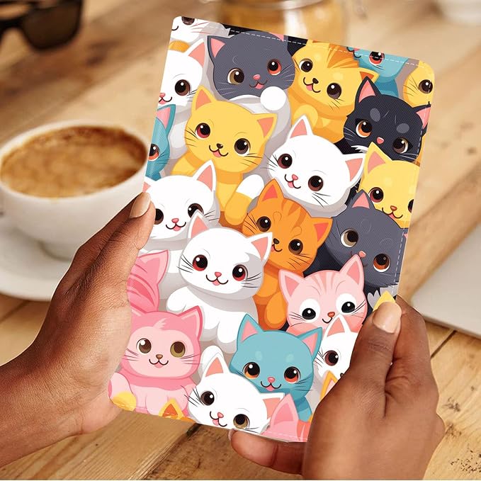 Case for Samsung Galaxy Tab A 8.0 2019 (SM-T290/T295/T297) Slim Lightweight PU Leather Stand Cover with Auto Wake/Sleep for Galaxy Tab A 8.0 Inch Abstract Watercolor Art Dogs